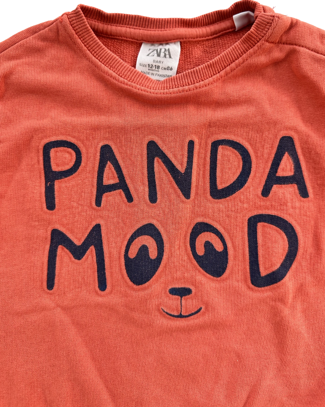 12M-18M Baby Boy Zara Panda Mood Sweatshirt