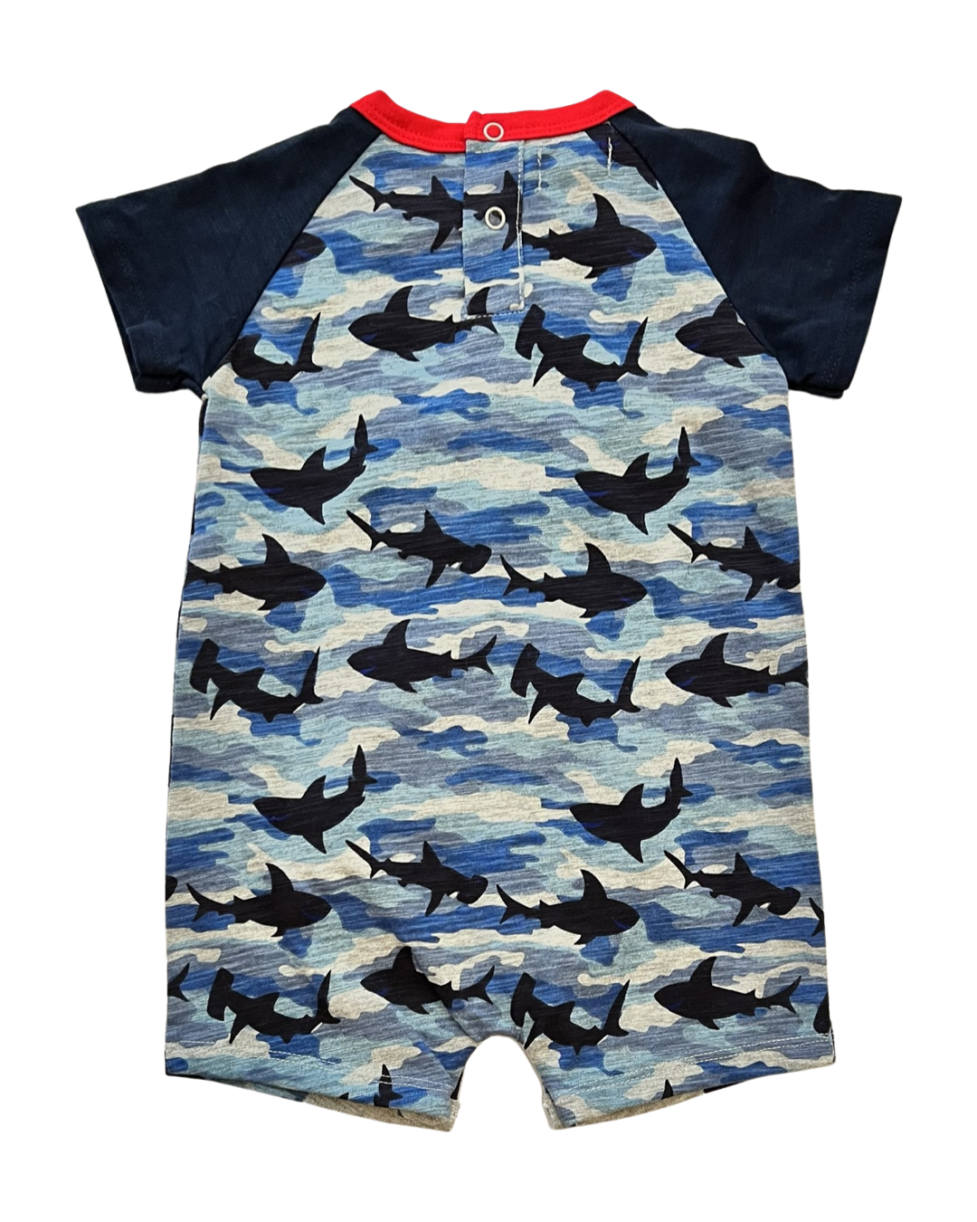 12M-18M Baby Boy MudPie Shark Romper