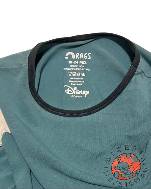 18M-24M Baby Boy / Girl DISNEY Rag Mickey & Friends Romper