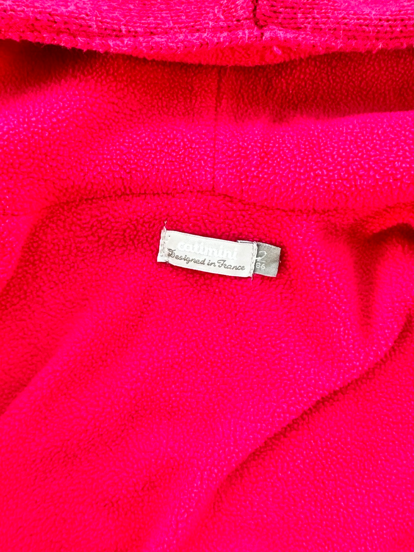 2T Toddler Girl Catamini Fleece Lined Knit Sweater Cardigan Jacket
