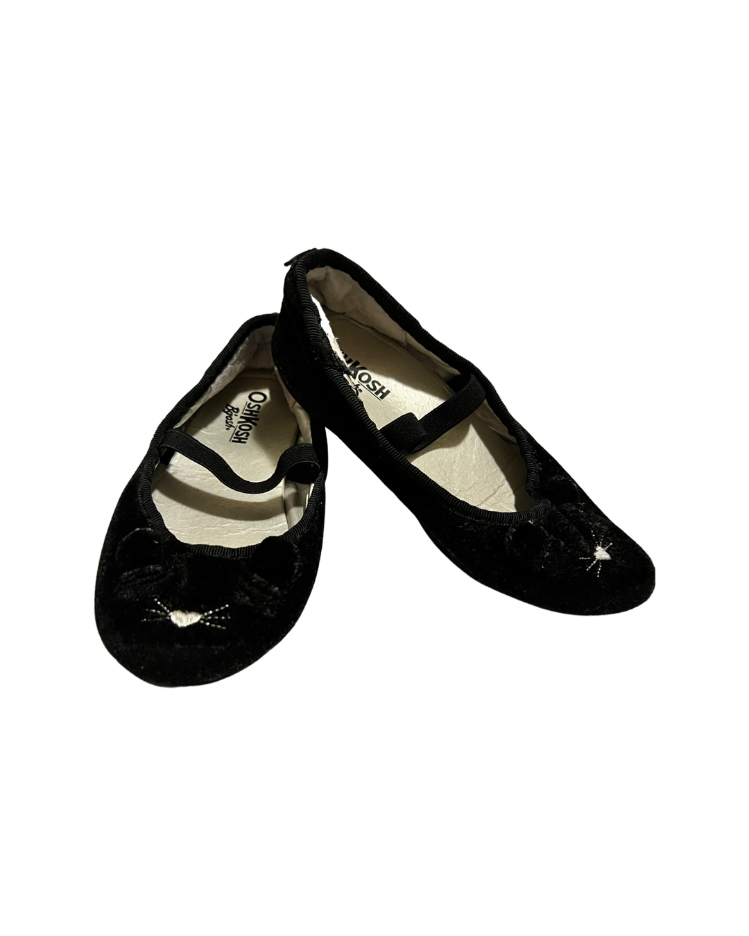 9C Toddler Girl Black Cat Slip On Old Navy Flats