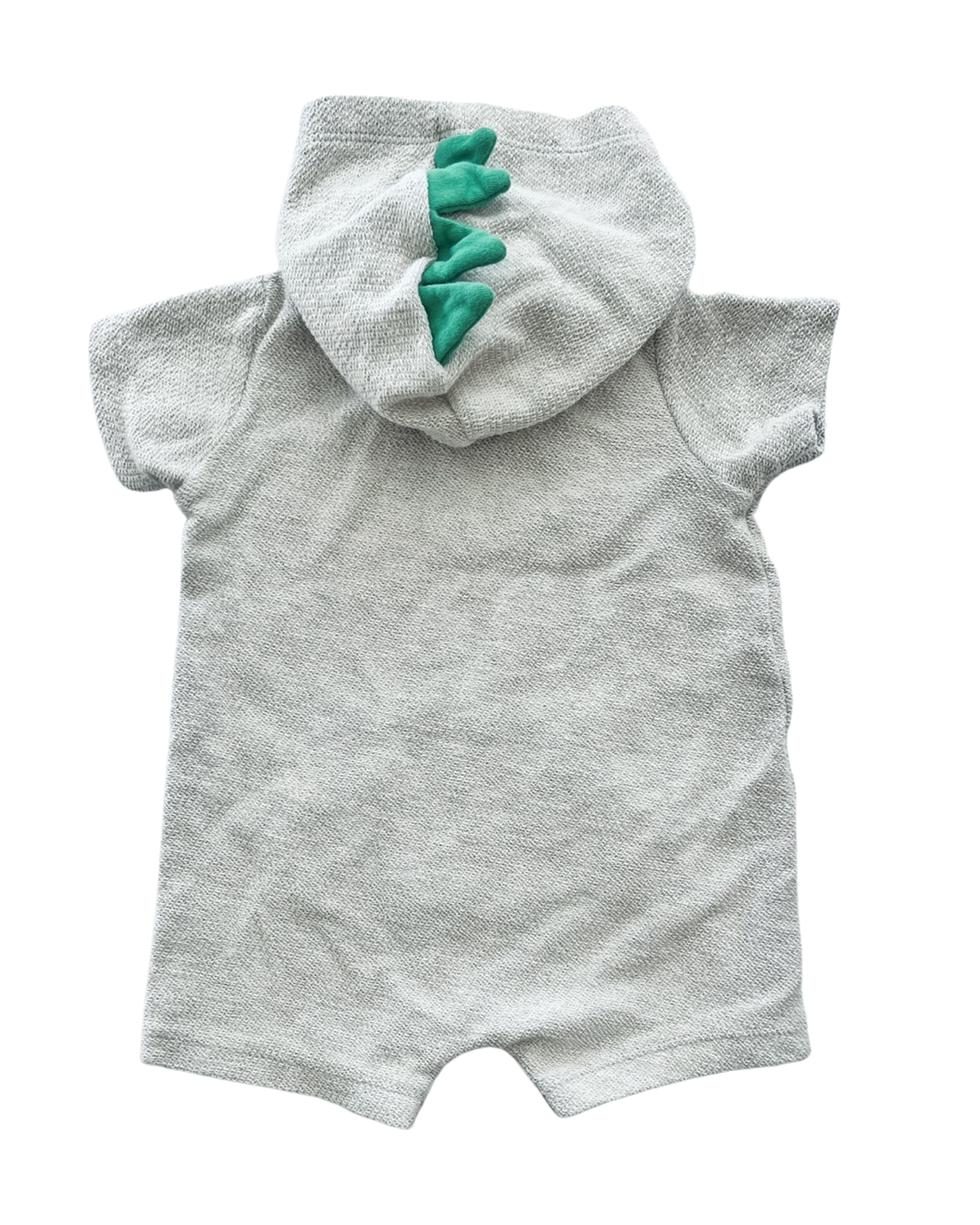 12M Baby Boy Carters Gray Dino Hoodie Romper