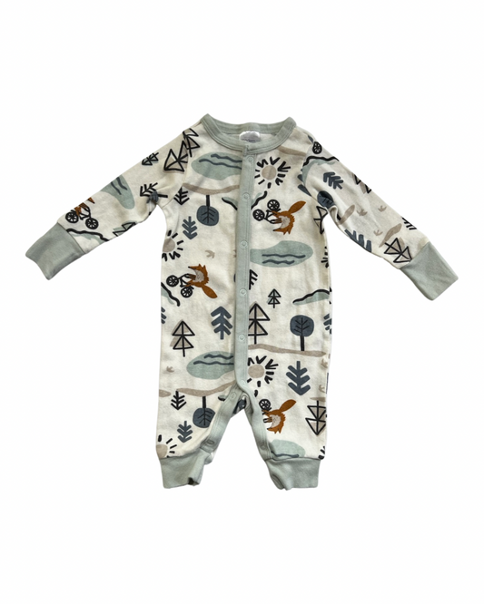 0-3M Baby Boy Modern Moments Fox Sleeper