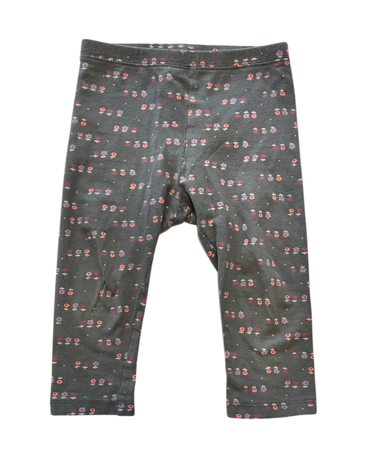 18M-24M Baby Girl Gray Old Navy Floral Leggings