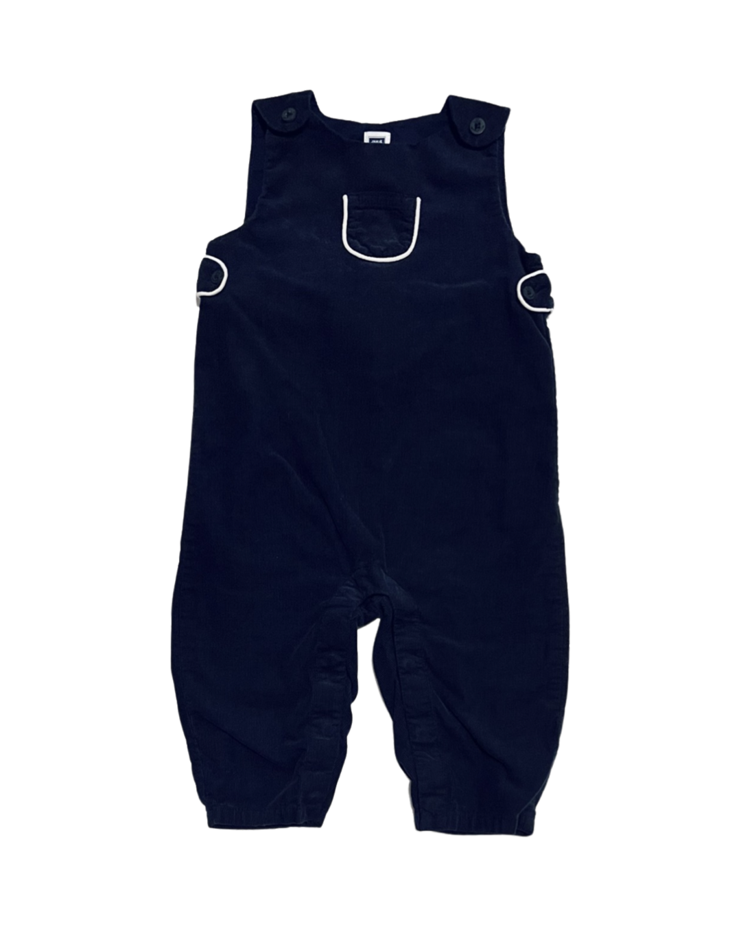 6M-12M Baby Boy Navy Fine Cord Janie & Jack Romper