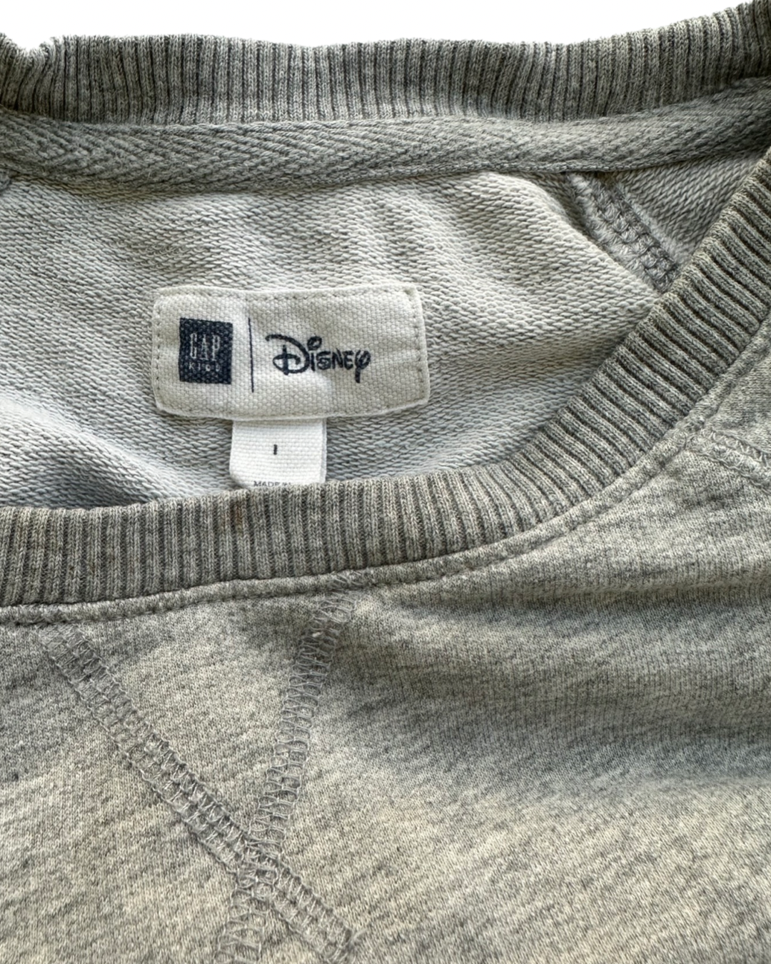 Girls Large Size 10/12 GAP Kids Disney Daisy Duck Grey Sweatshirt Dresd