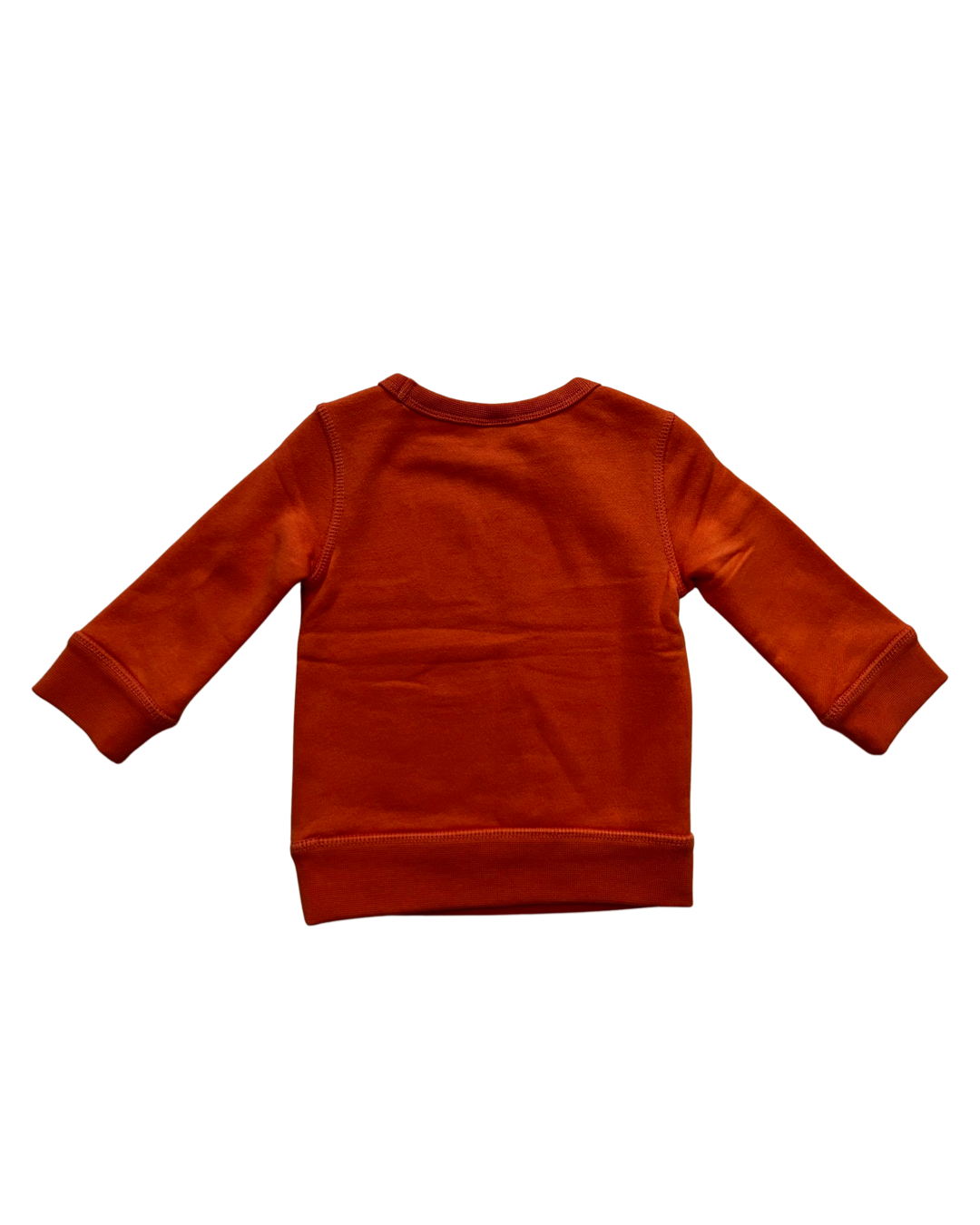 12M-18M Baby Boy Orange King Sweat Shirt