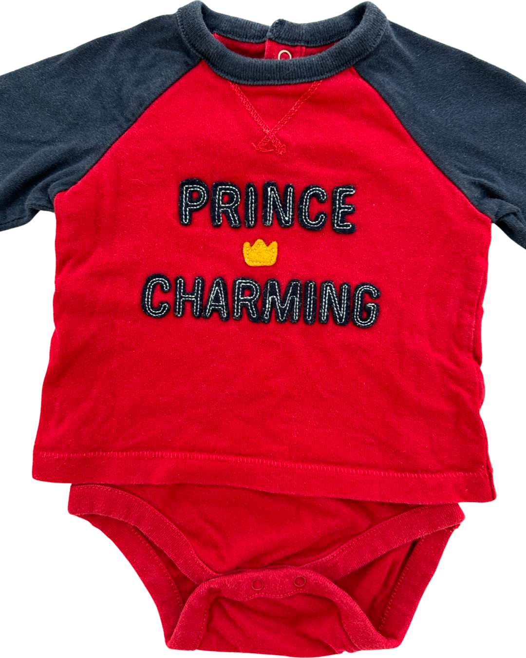 3-6M Baby Boy Prince Charming Baby Gap Onesie