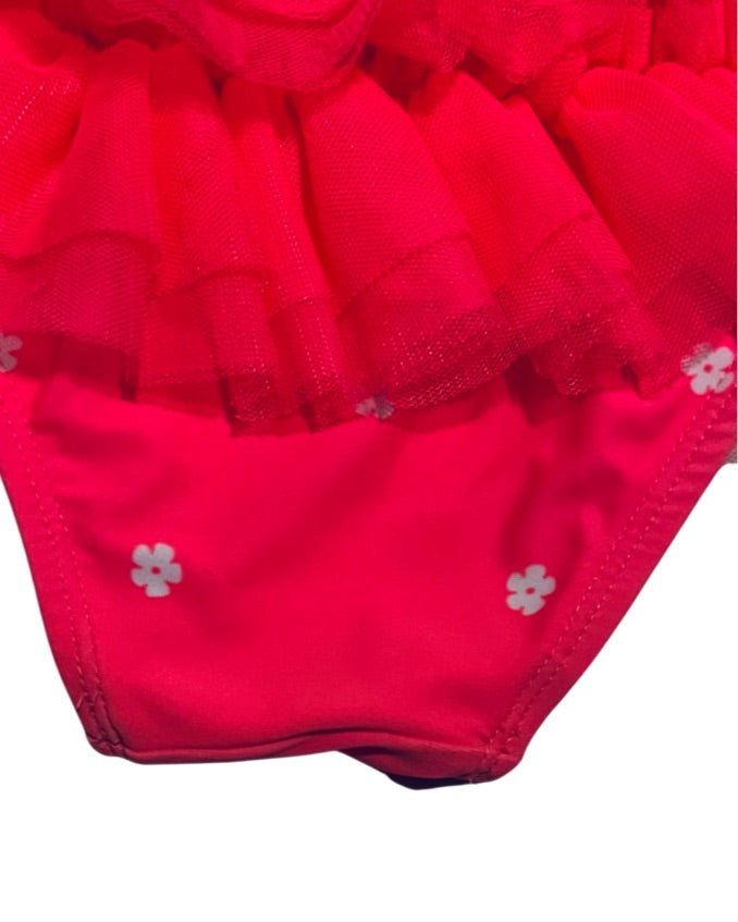 3-6M Baby Girl Pink Tutu Old Navy One Piece Swim Suit
