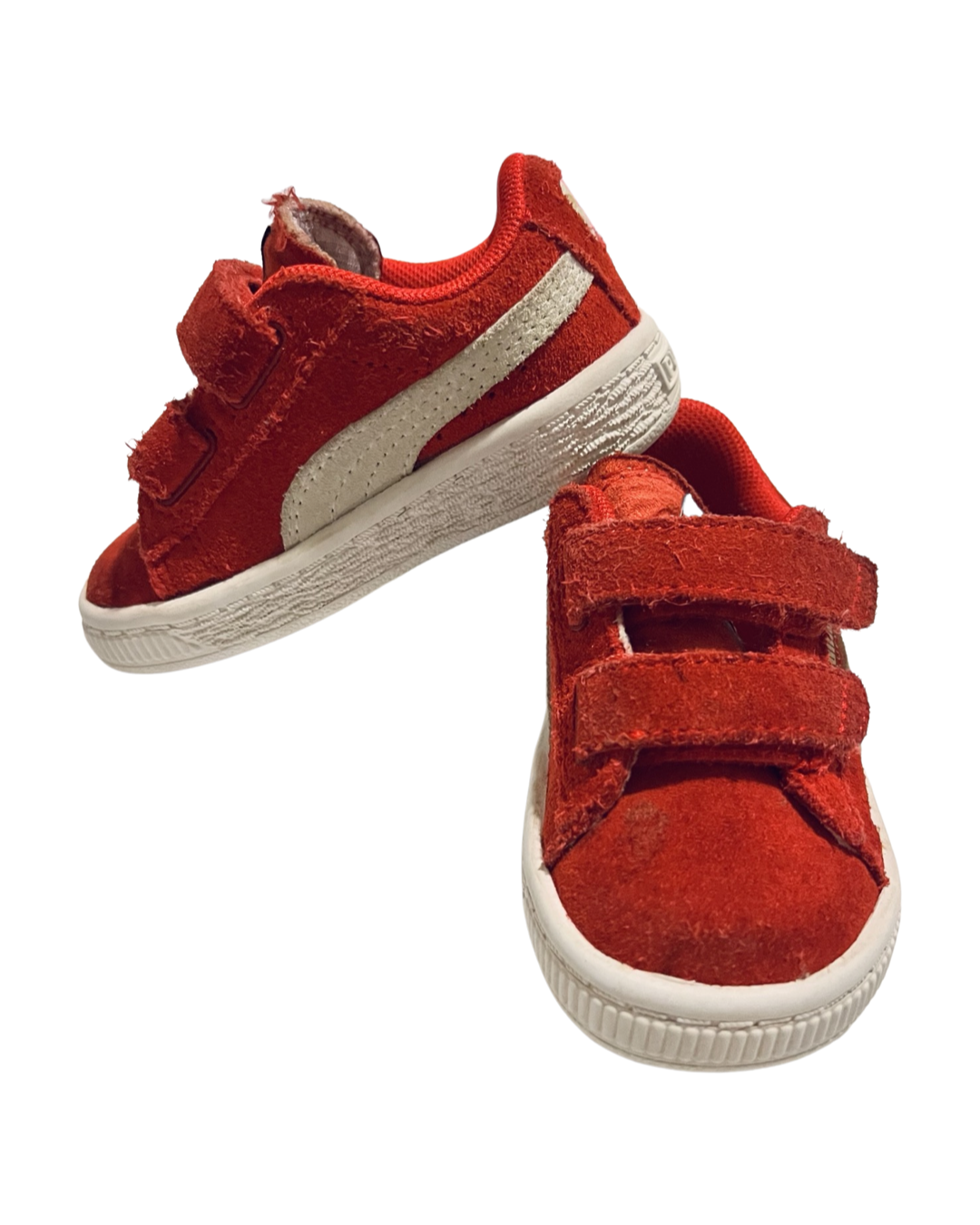 5C Toddler Boy / Girl  Red Suede Puma Sneakers Shoes