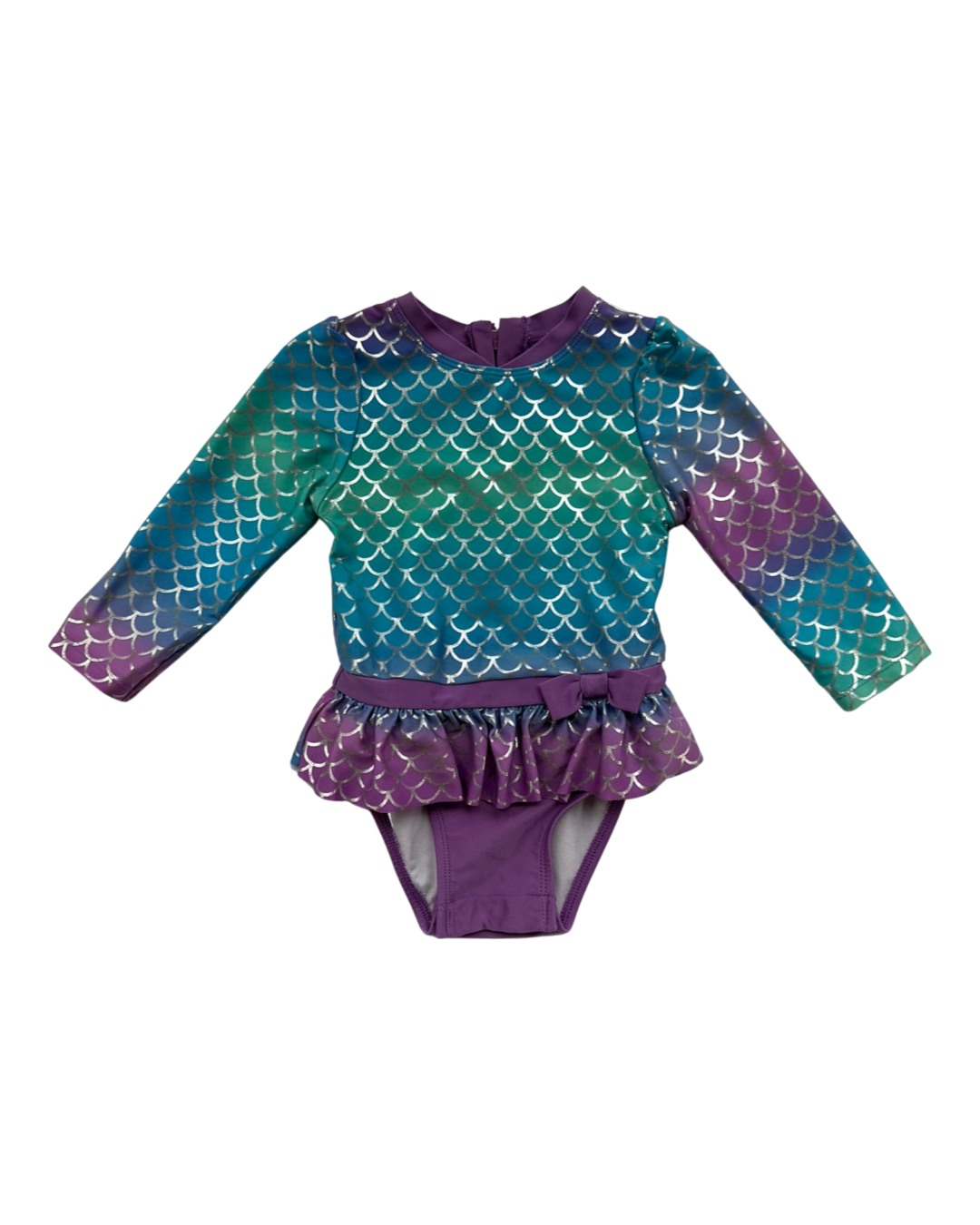 18M Baby Girl Cat & Jack Mermaid RashGuard Swim Suit
