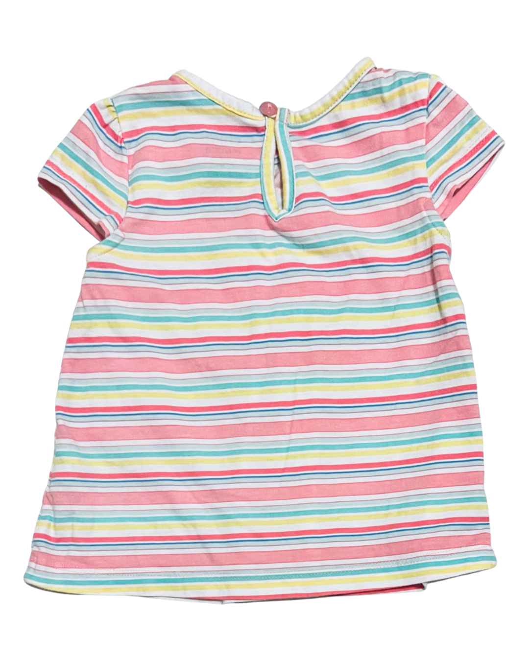 6-9M Baby Girl Carters Striped Heart Dress / Longer Top