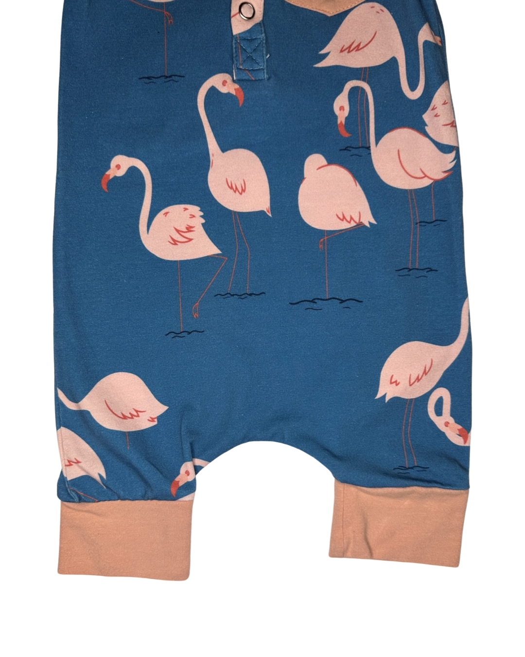 6M-12M Baby Boy Rags to Raches Flamingo Romper