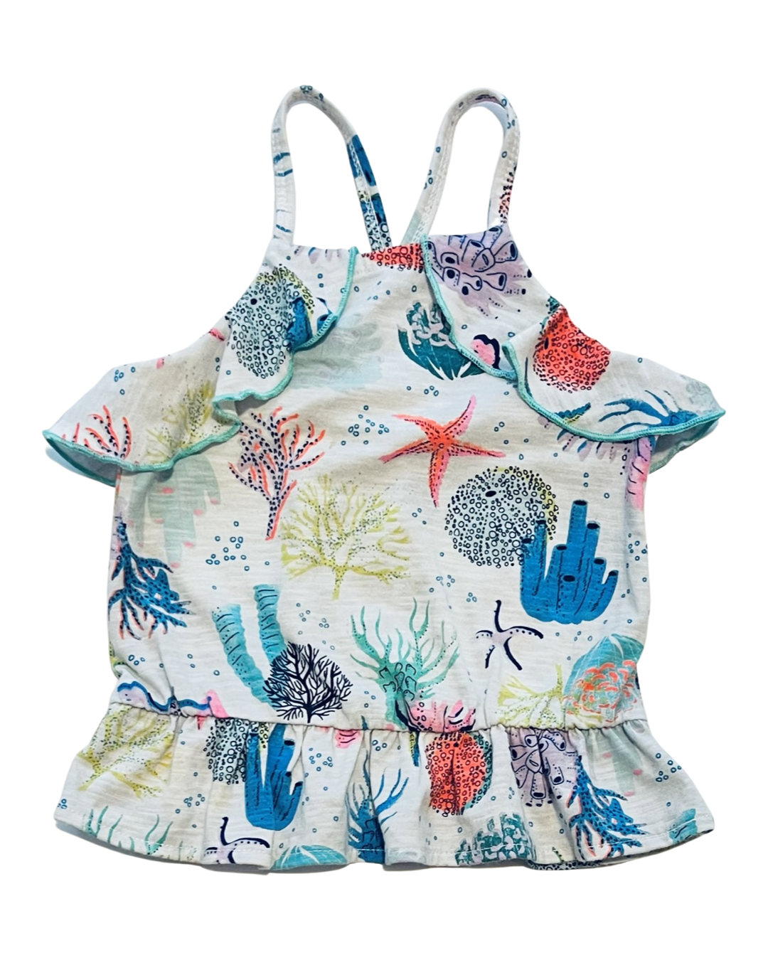 18M Baby Girl Coral Reef Cat & Jack Tank Top