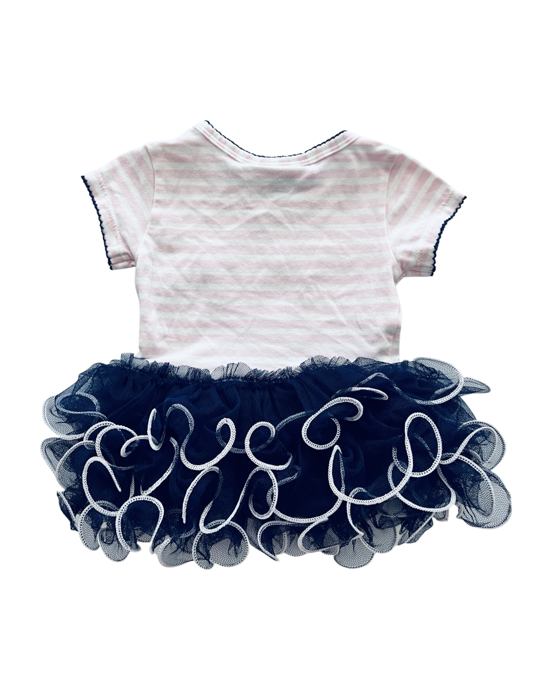 3-6M Baby Girl Bonnie Baby Anchor Nautical Tutu Top / Dress
