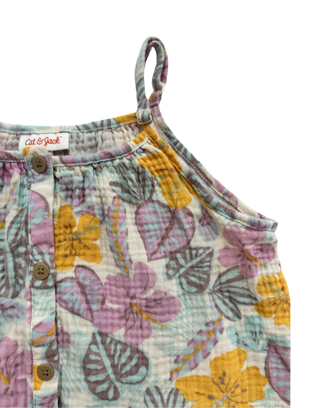 Girls Large (10/12) Cat & Jack Hawaiian Shorts & Top Outfit