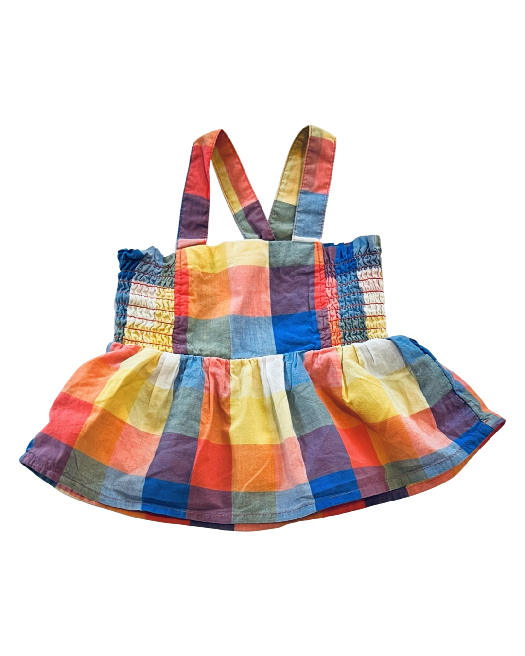 3-6M Baby Girl Plaid Old Navy 2 PC Outfit