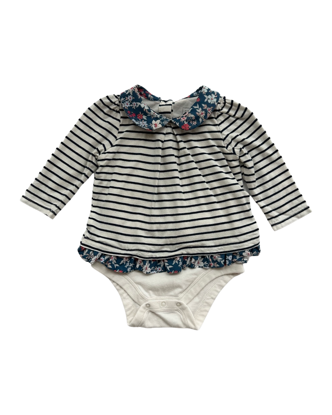 6-12M Baby Girl Baby Gap PeterPan Collar Onesie Dress