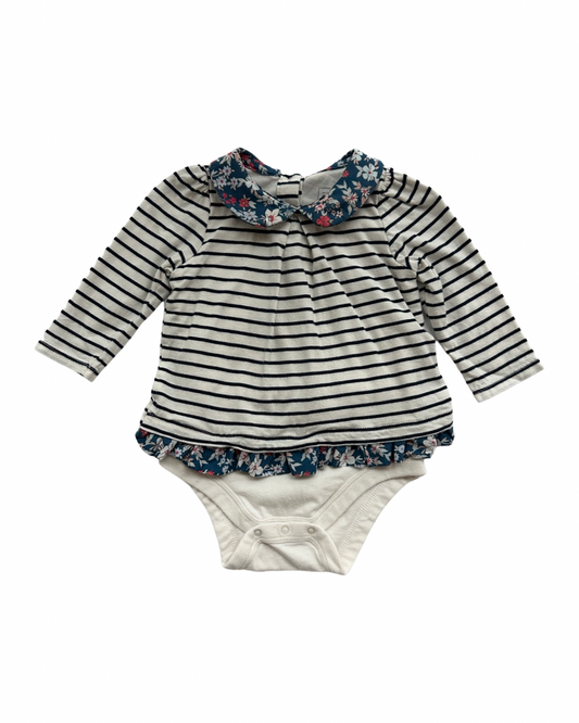 6-12M Baby Girl Baby Gap PeterPan Collar Onesie Dress