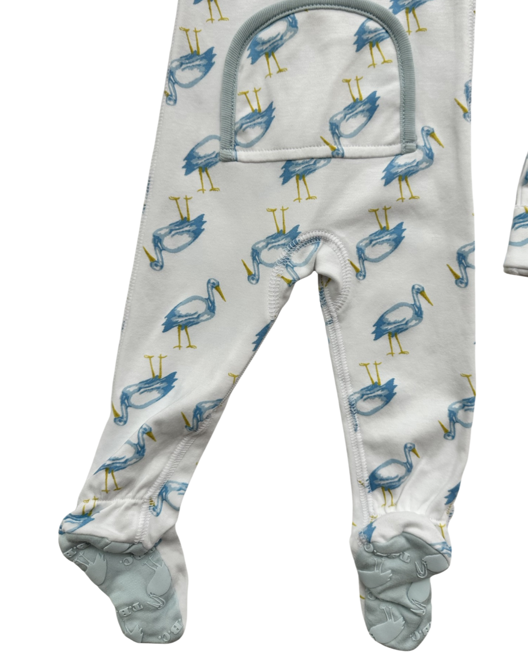 3-6M Baby Boy TBBC Beaufort Bonnet Company Blue Herron Sleeper PJs