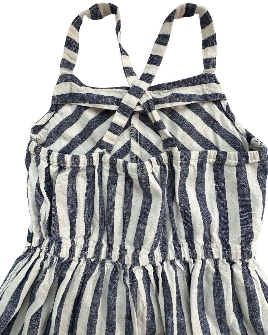 Girls Size 10 Carters Blue  Linen Summer Dress