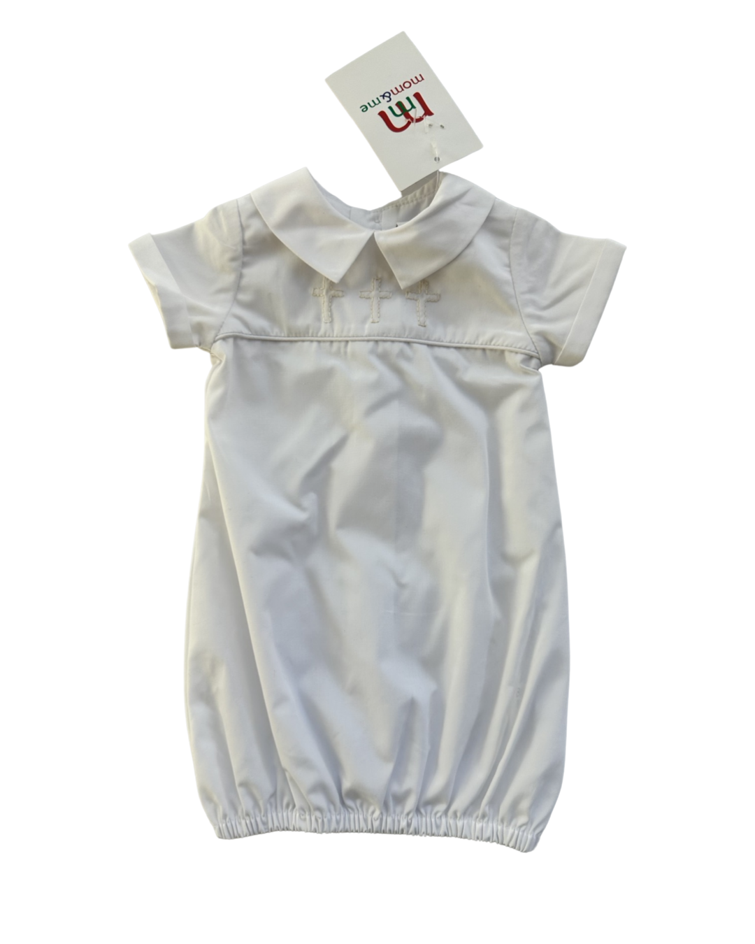 Baby Boy Premie Newborn Mom & Me Cross Christian Baptismal Gown