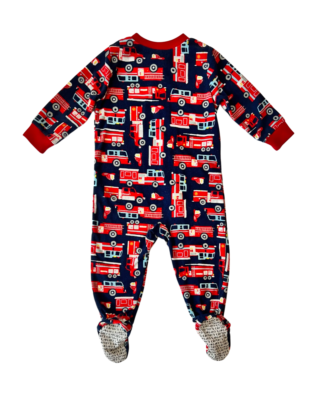 18M Baby Boy Fleece Carters Fire Engine PJs Sleeper