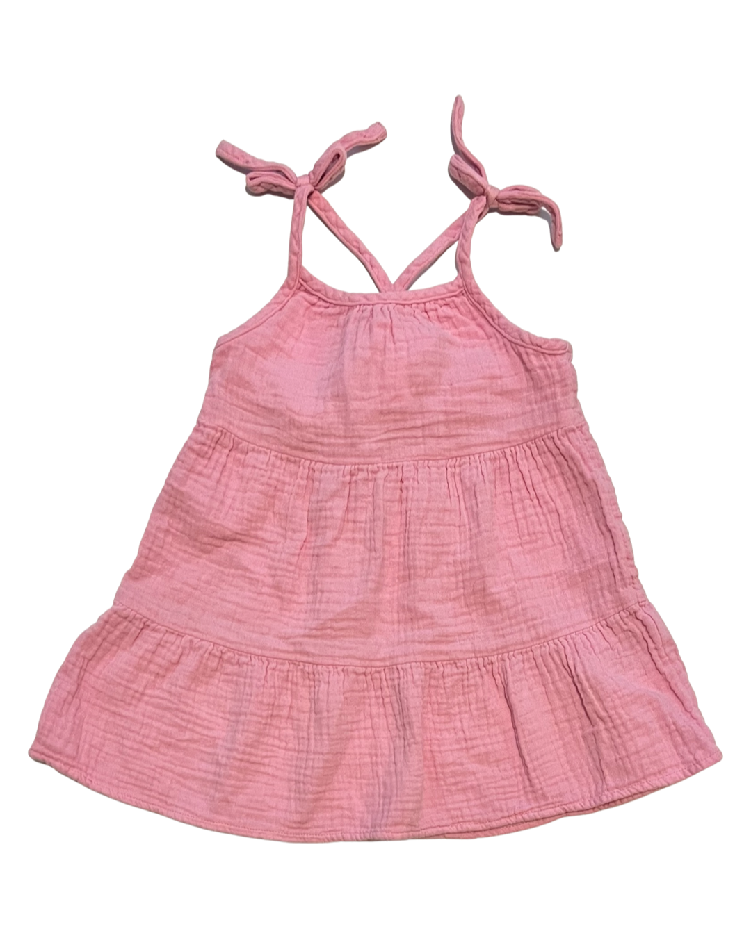 12M Baby Girl Pink Cat & Jack Muslin Dress
