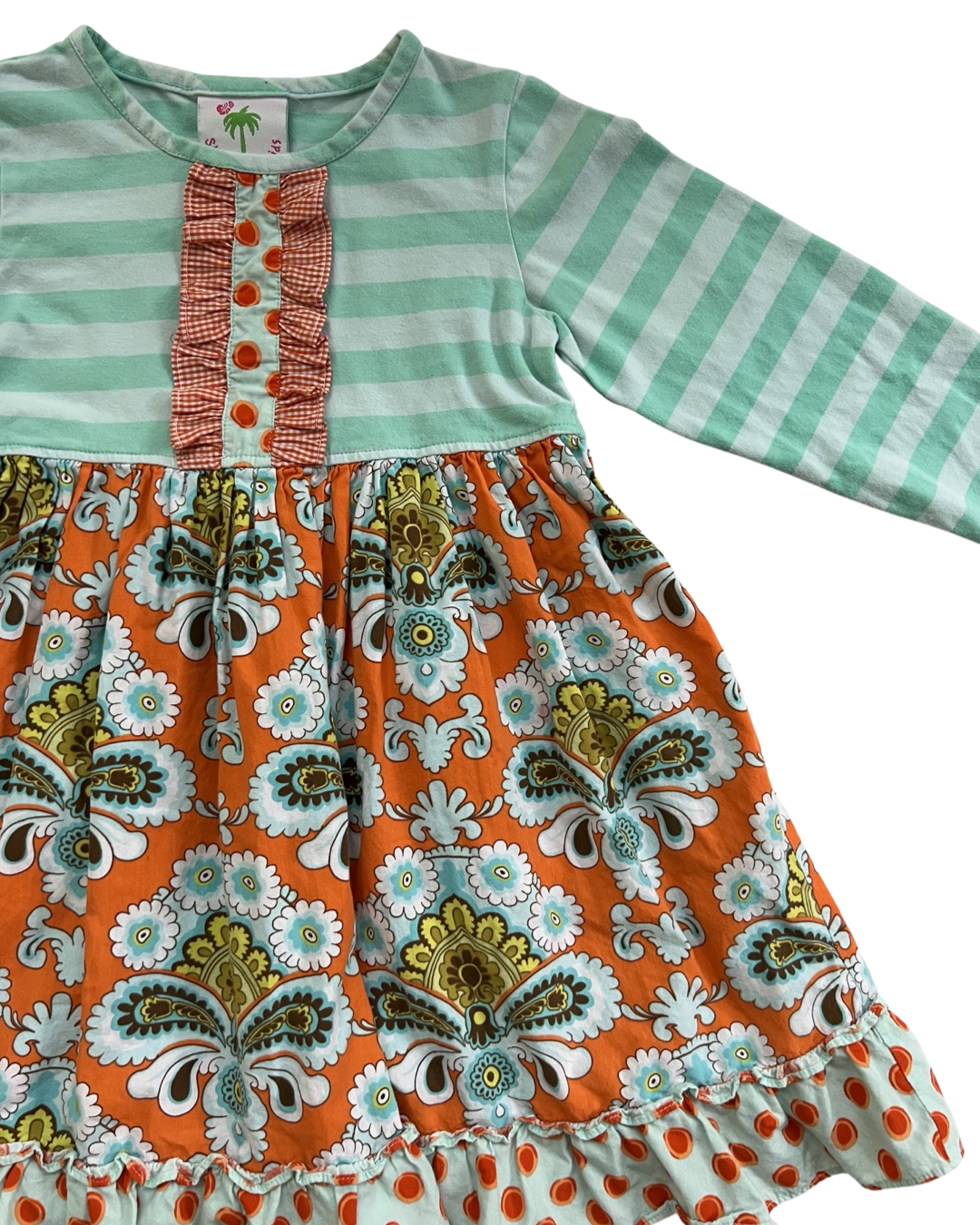 4T Toddler Girl Shrimp & Grits Dress