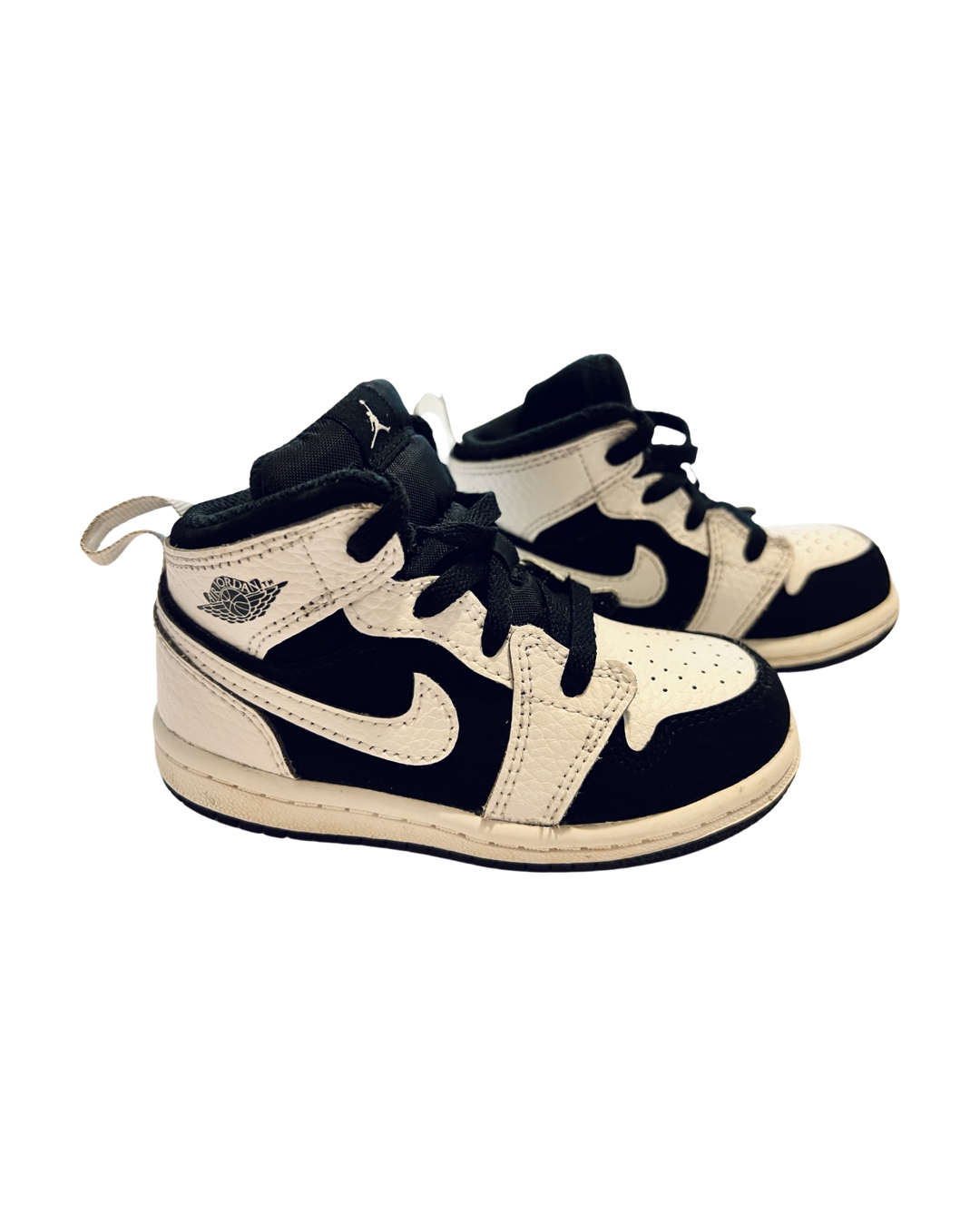 7C Toddler Boy White / Black Nike Air Jordan Sneakers Shoes