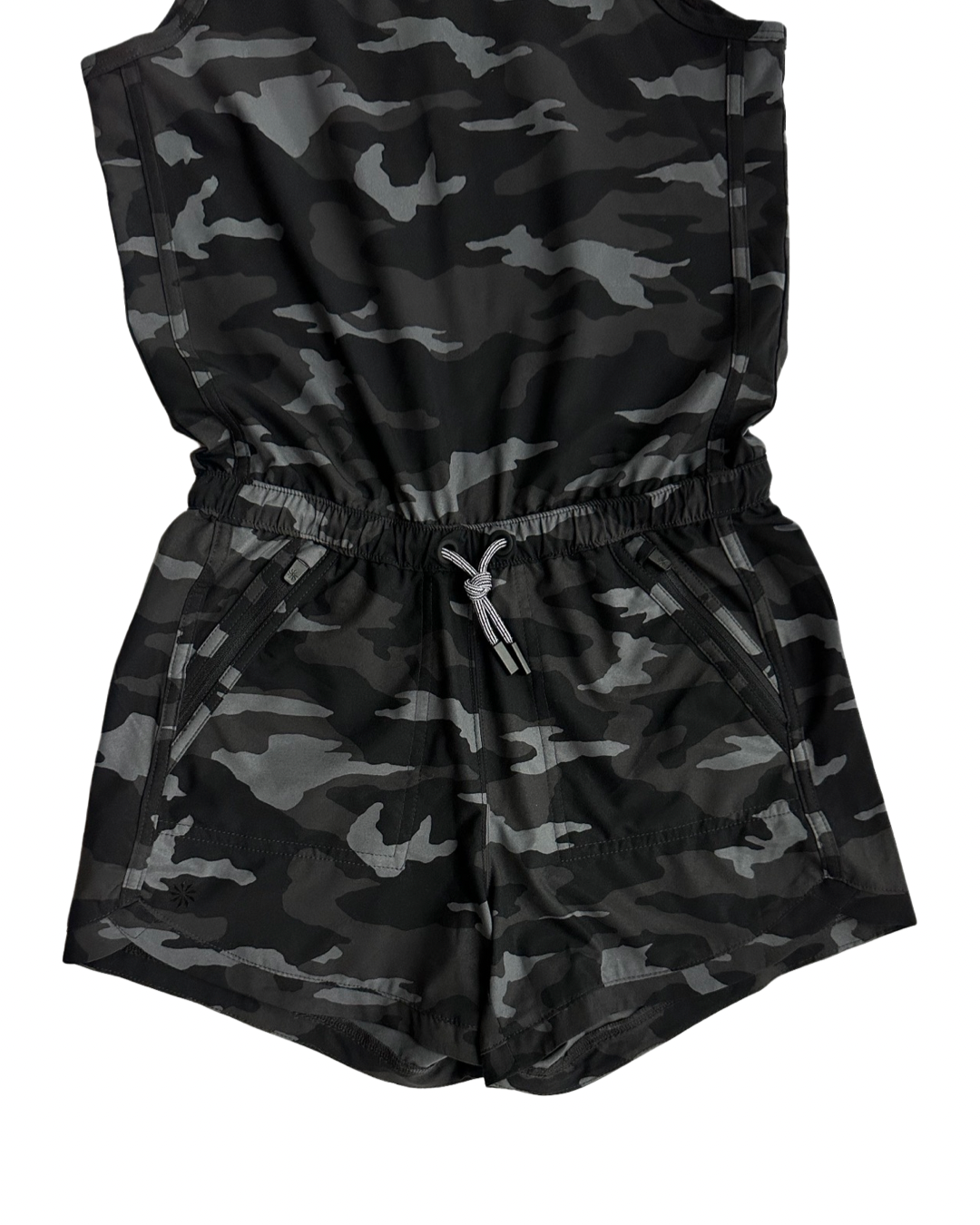 Youth Girls Size 12 Large Athleta Girl Black Camo Romper