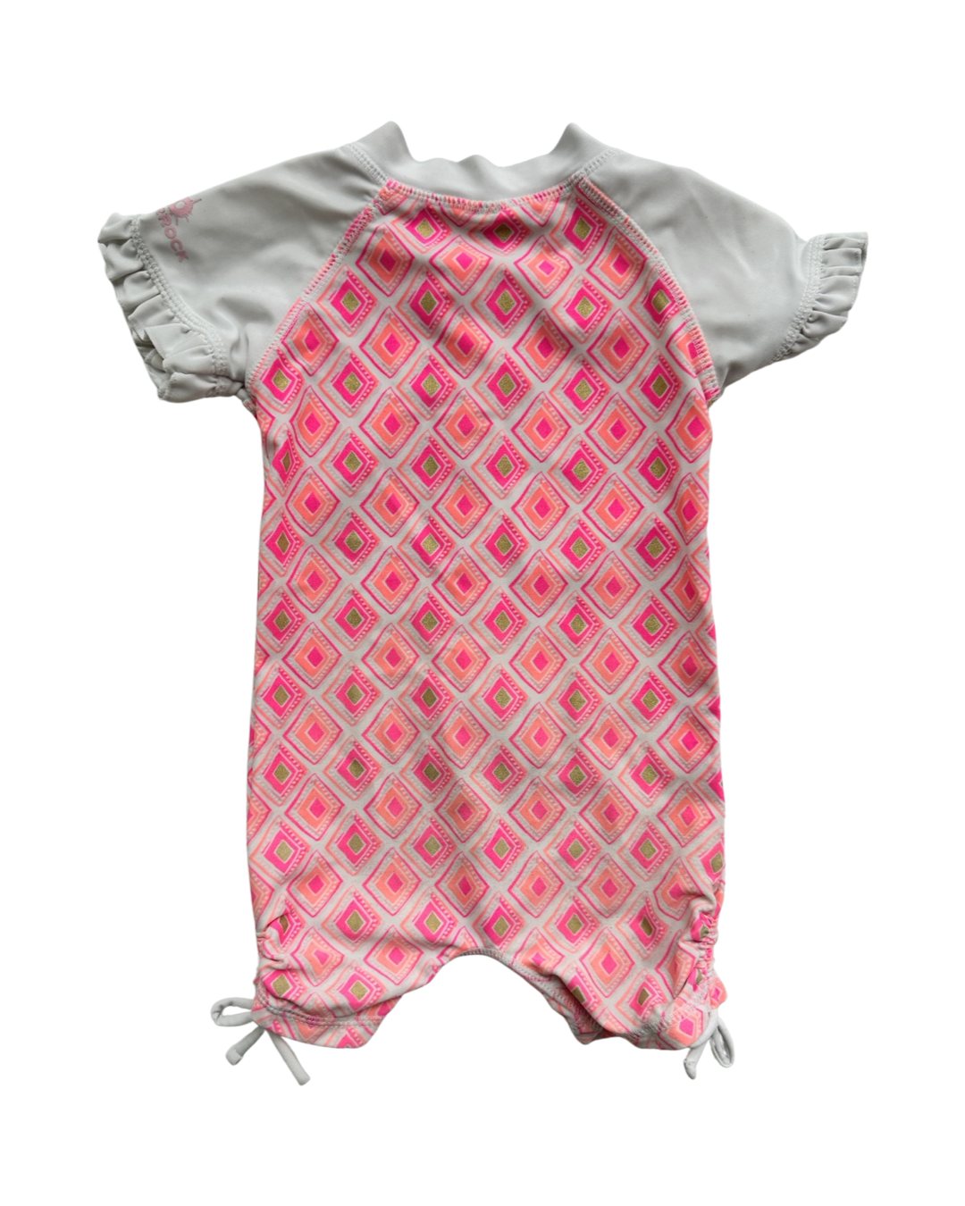 0-6M Baby Girl Pink Snapper Rock RashGuard Swim Suit