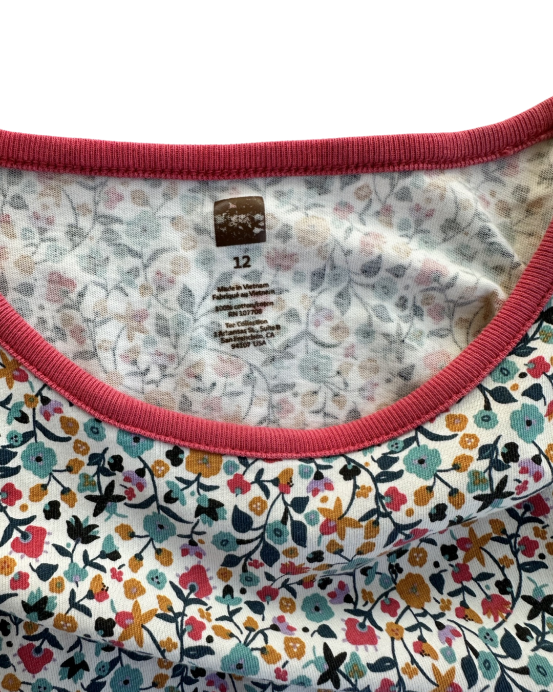 Youth Girls Size 12 Tea Collection Floral Long Sleeve Dress