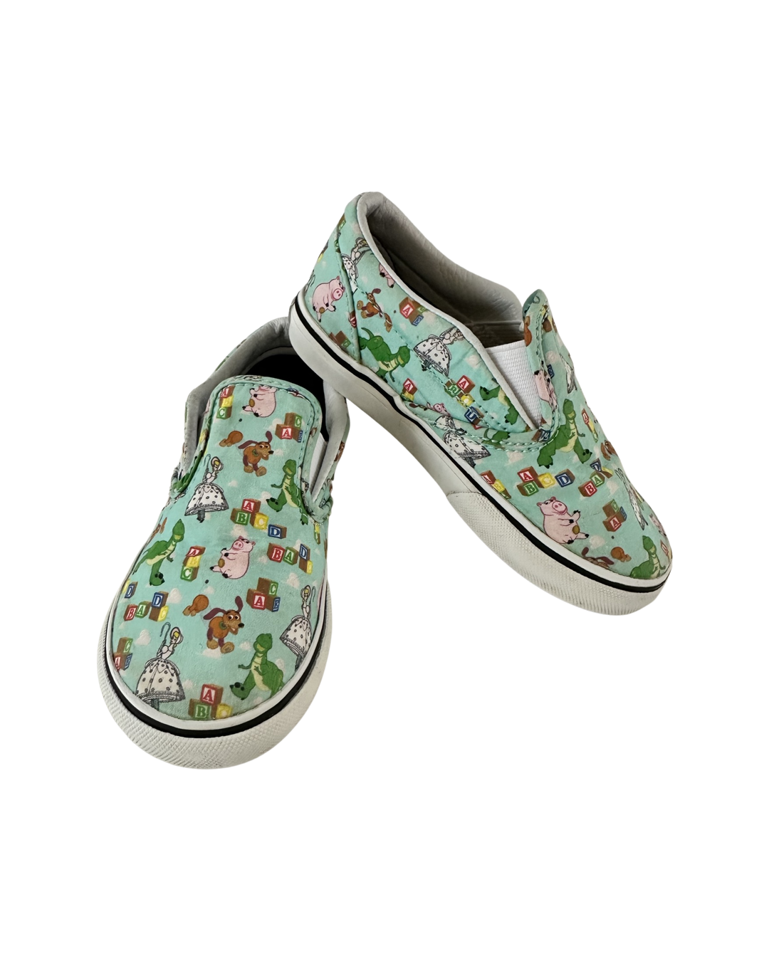 Toddler Boy / Girl Size 9.5 Disney Toy Story Vans Slip On Shoes
