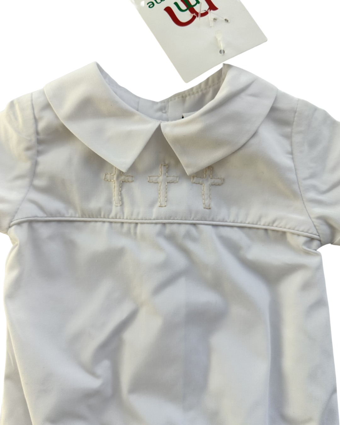 Baby Boy Premie Newborn Mom & Me Cross Christian Baptismal Gown