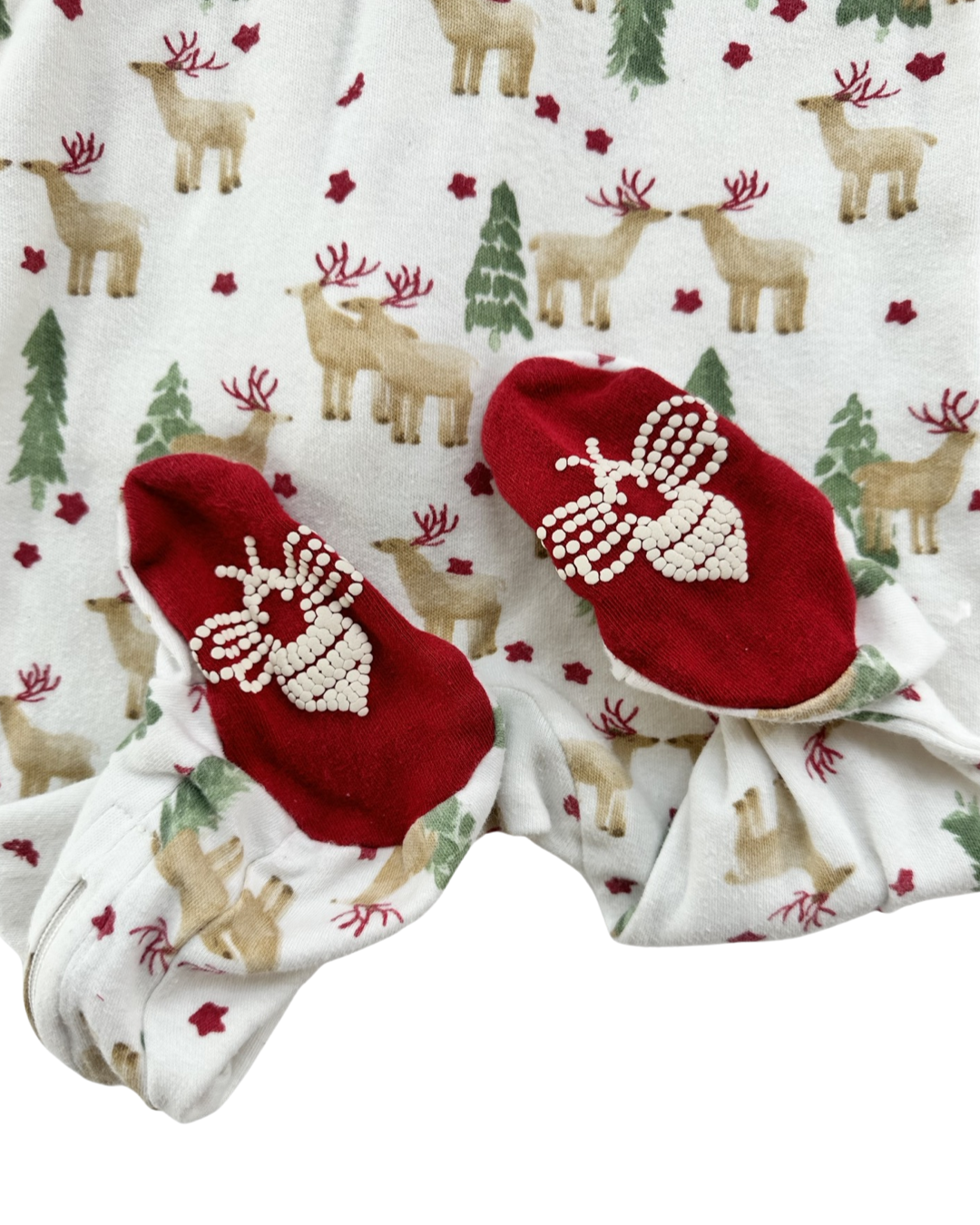 3-6M Baby Boy / Girl Burt’s Bees Baby Reindeer Christmas PJs