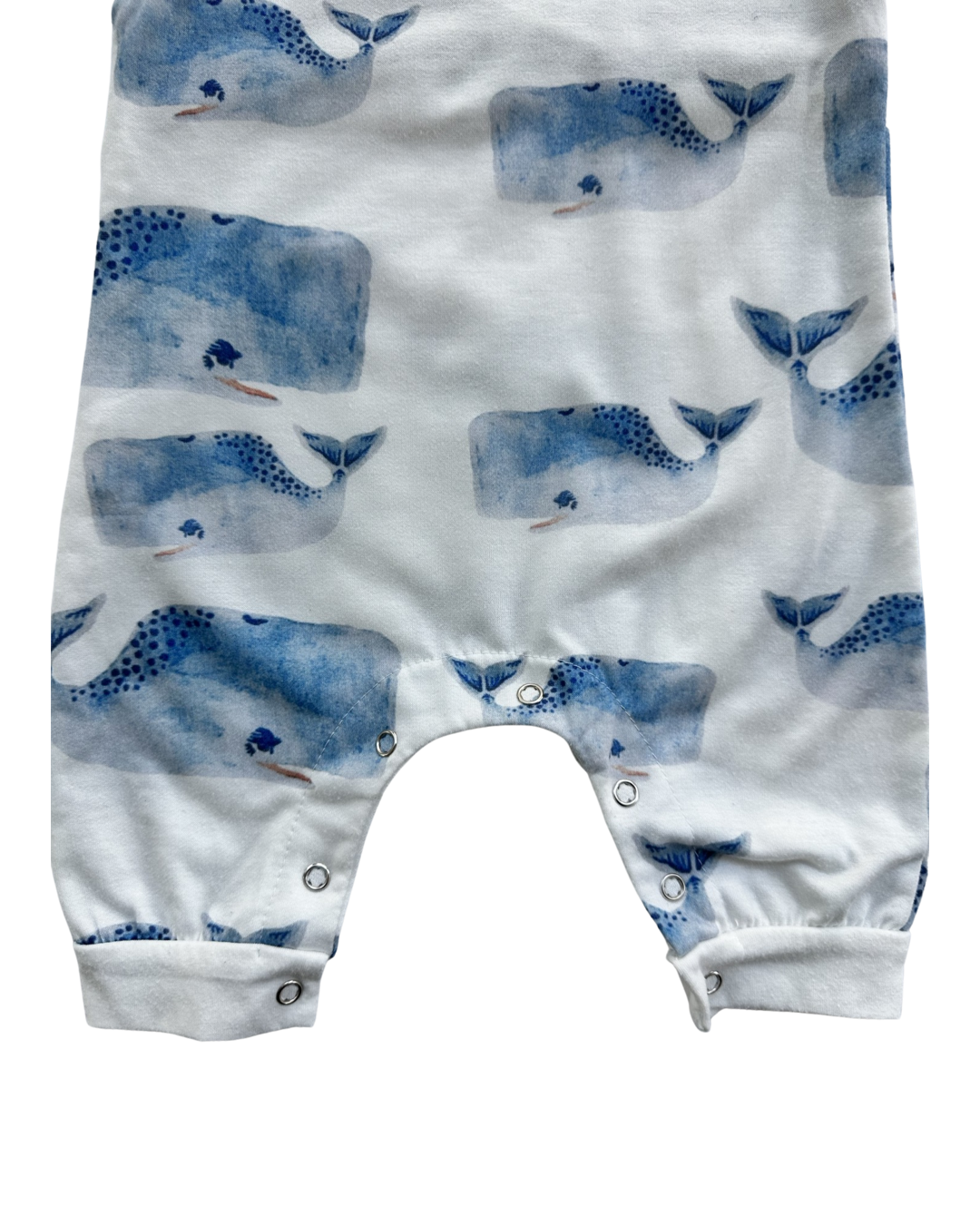 6M-12M Baby Boy Boutique Whale Romper