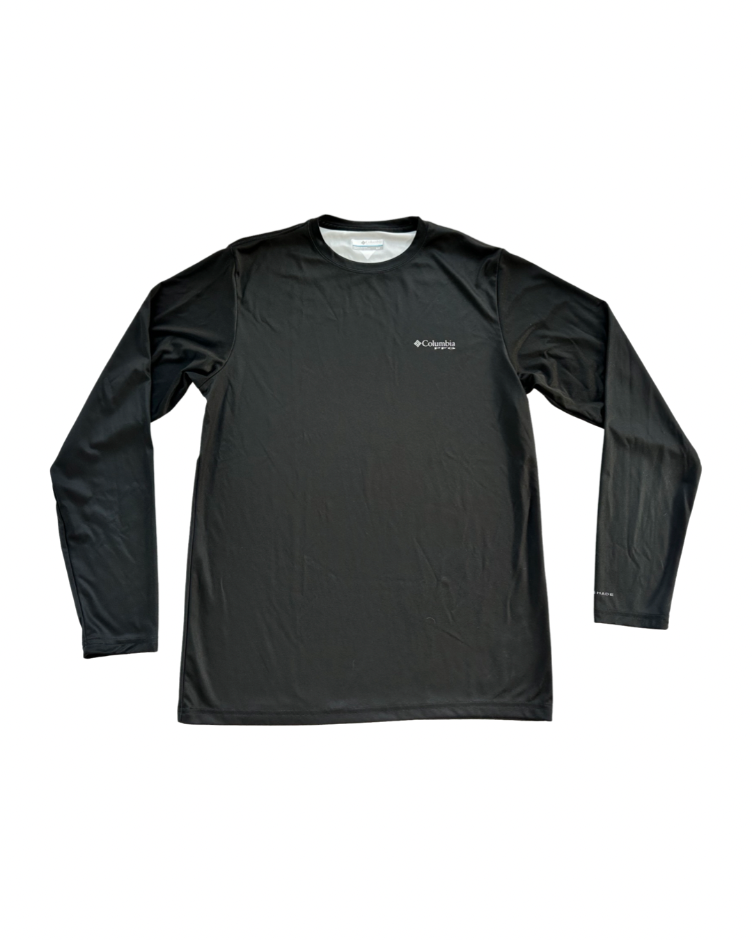 Men's Sz SMALL PFG Terminal Tackle Fish Flag™ Black Long Sleeve Shirt
