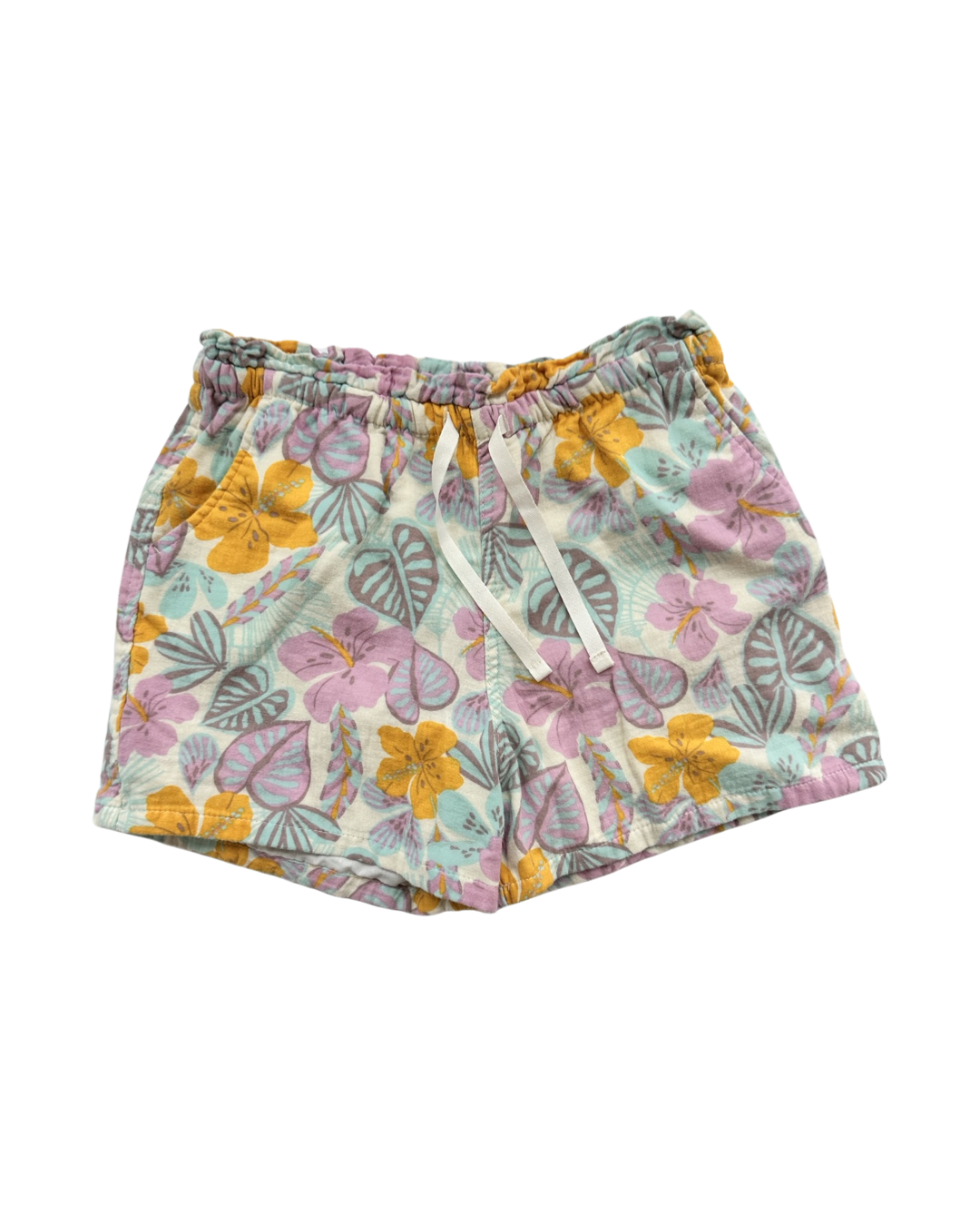 Girls Large (10/12) Cat & Jack Hawaiian Shorts & Top Outfit