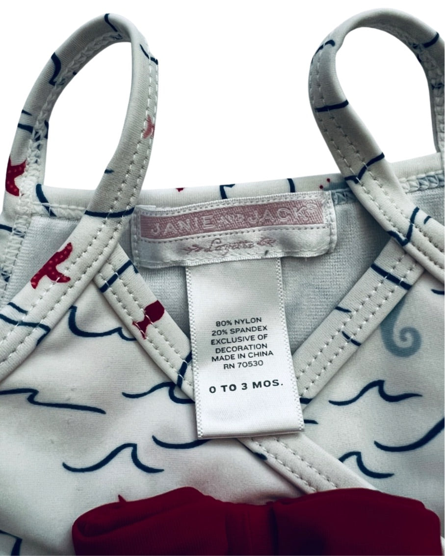 0-3M Baby Girl Janie & Jack Swim Suit