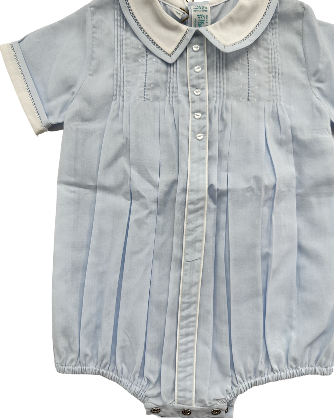 3M Baby Boy Feltman Brothers Blue Romper