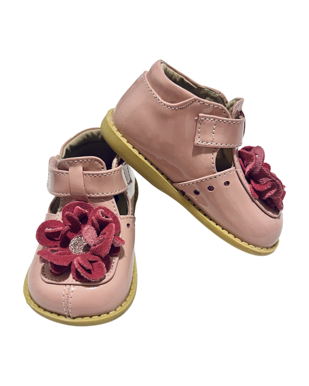 5C Toddler Girl Livie & Luca Pink Bloom T-Strap Shoes