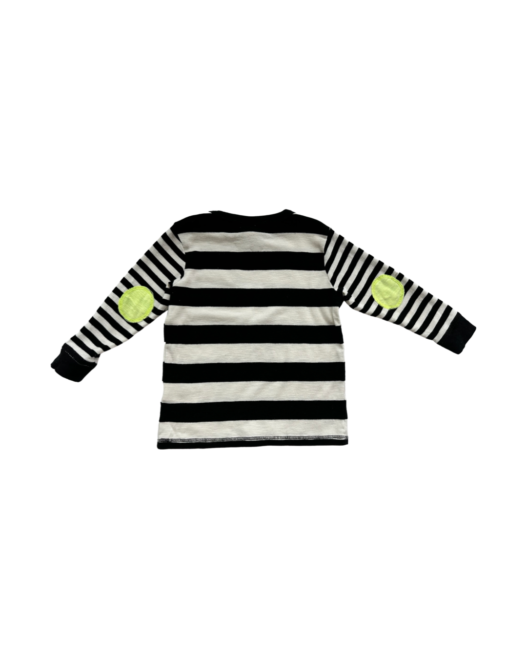 12M-18M Baby Boy H&M Black & White Striped Long Sleeve Shirt