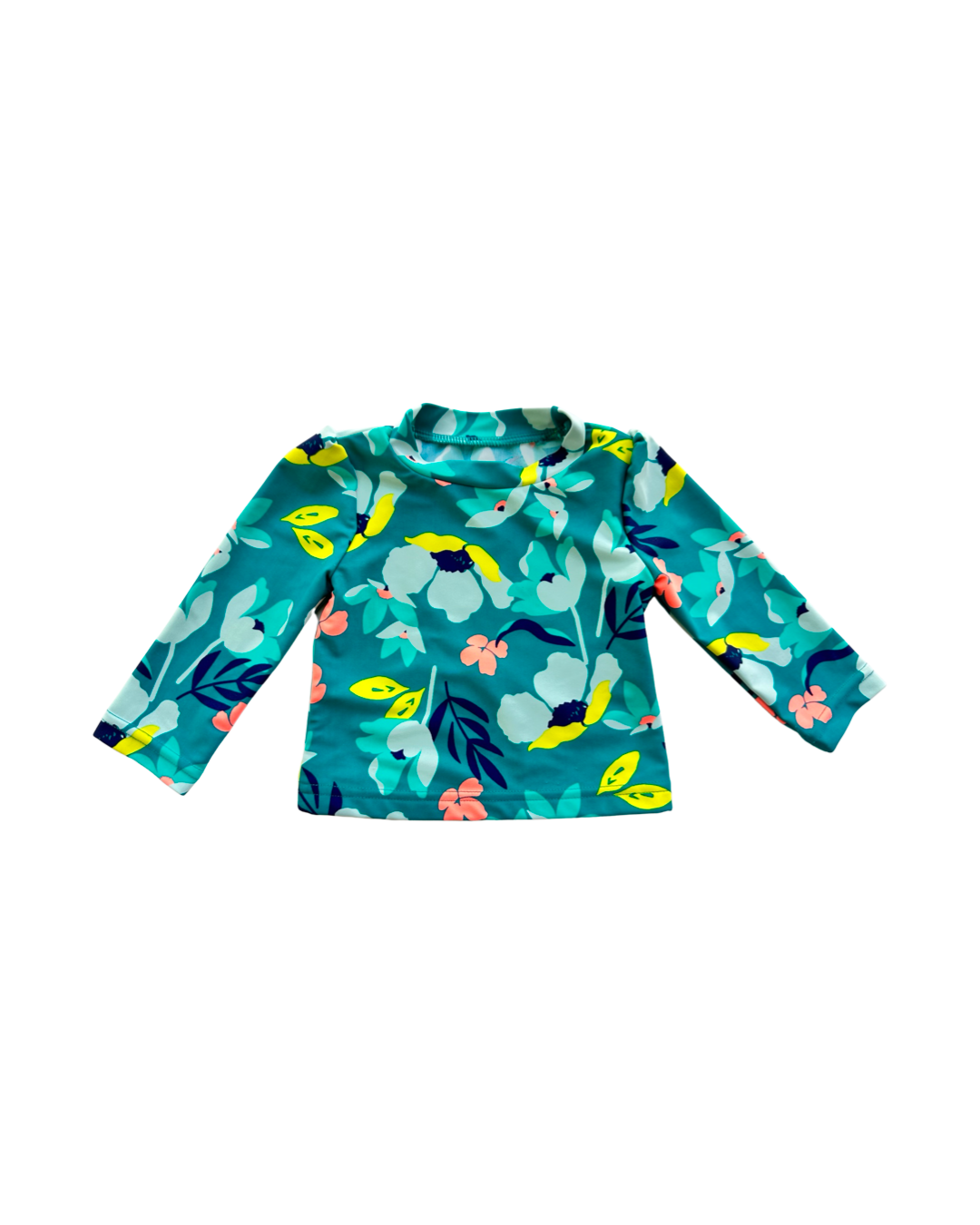 3-6M Baby Girl Carters Floral RashGuard Swim Suit