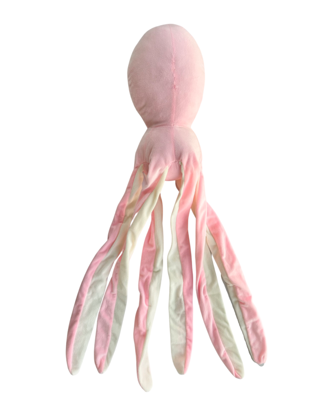 Large 38” Plush Pink Octopus with Crinkle Noise Tentacles