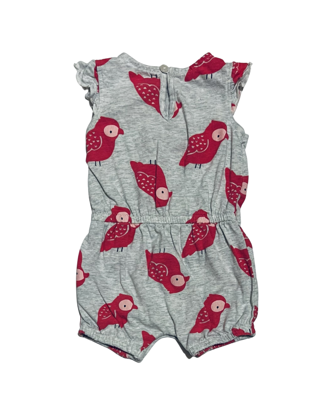 3M Baby Girl Carters Parrot Bubble Romper