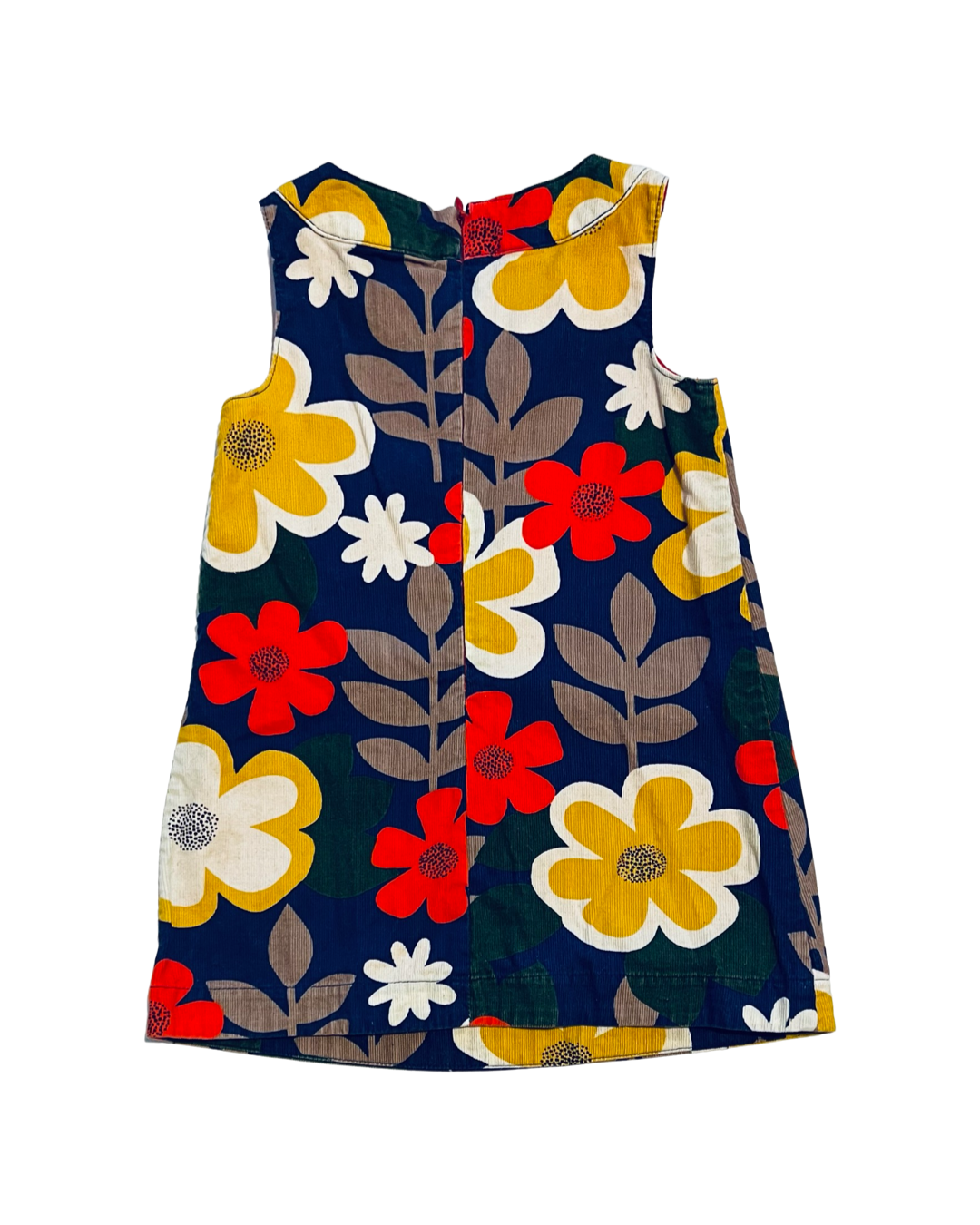 2T Toddler / 3T Toddler Girl Mini Boden Floral Corduroy Pinnie Dress