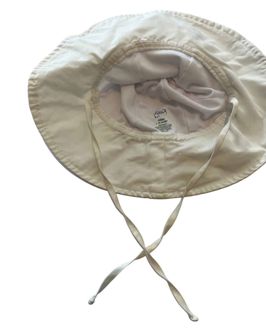 12M-18M Baby Girl / Boy White IPlay Swim Sun Hat