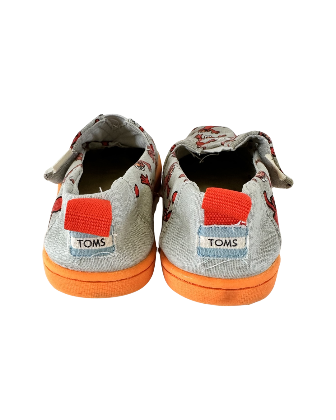 9C Toddler Boy / Girl Size Toms Sesame Street Elmo Canvas Shoes