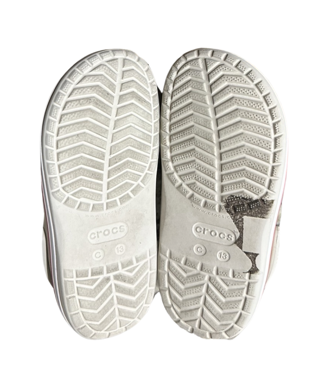 13C Toddler Girl Neutral Crème Classic Crocs